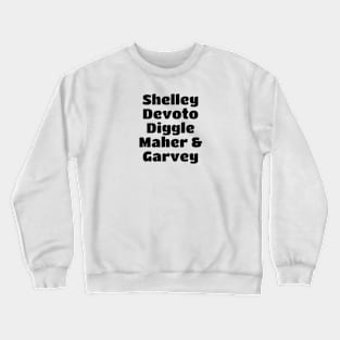 Buzzcocks Band Member Black Type Crewneck Sweatshirt